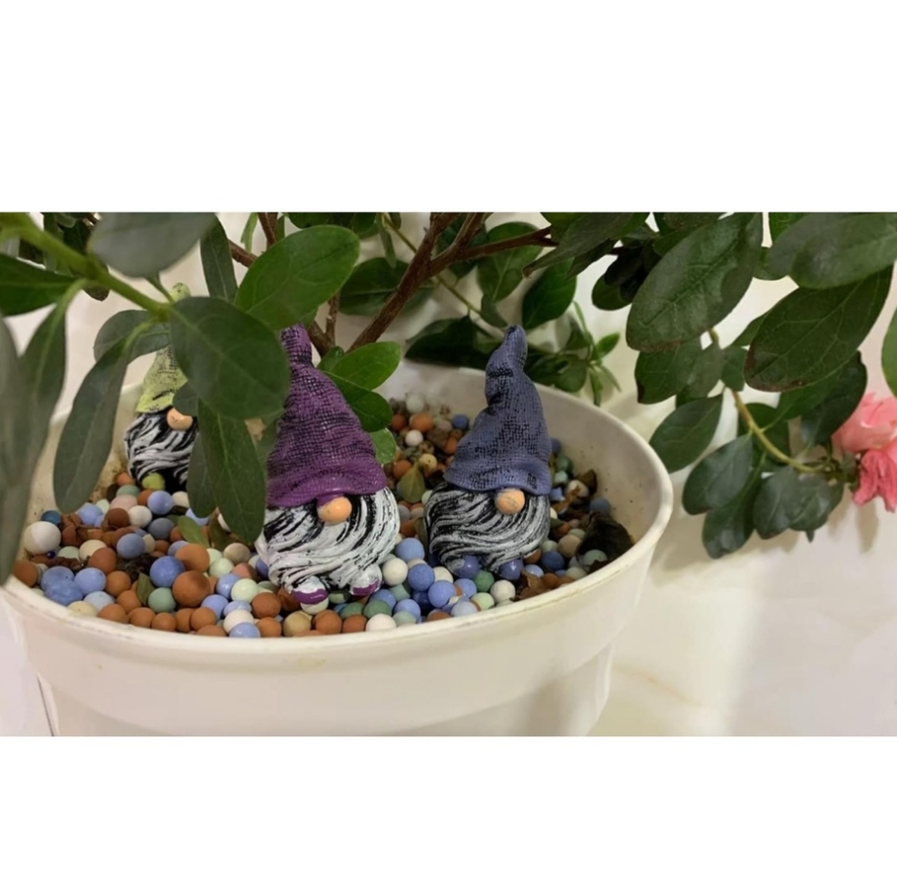 5pc Mini Gnomes Figurines, Gnomes Decorations for Home,Fairy Garden Accessories - Picture 6 of 15